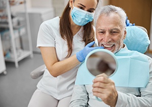 a patient visiting his dentist 